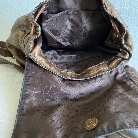 Fossil bronze front pocket backpack main image 5